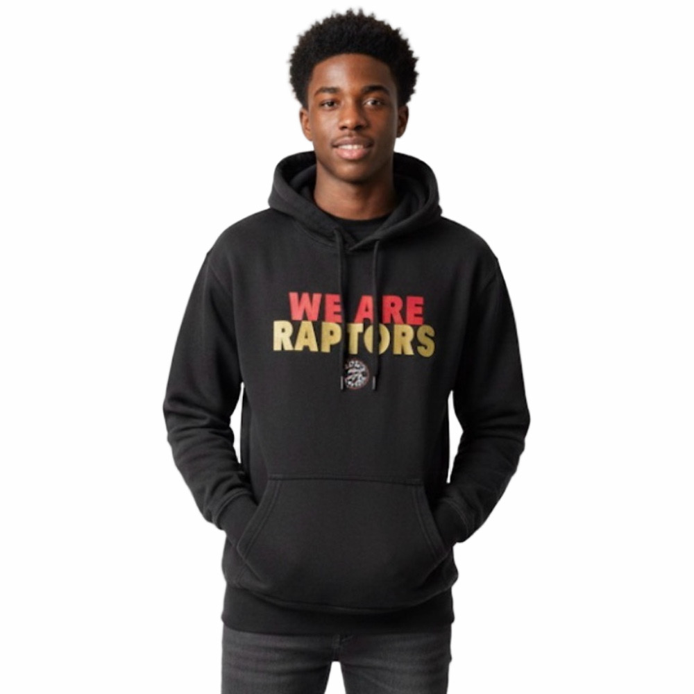 NBA Toronto Basketball Black Gold We Are Raptors Hoodie Men Small Sporty Athlete